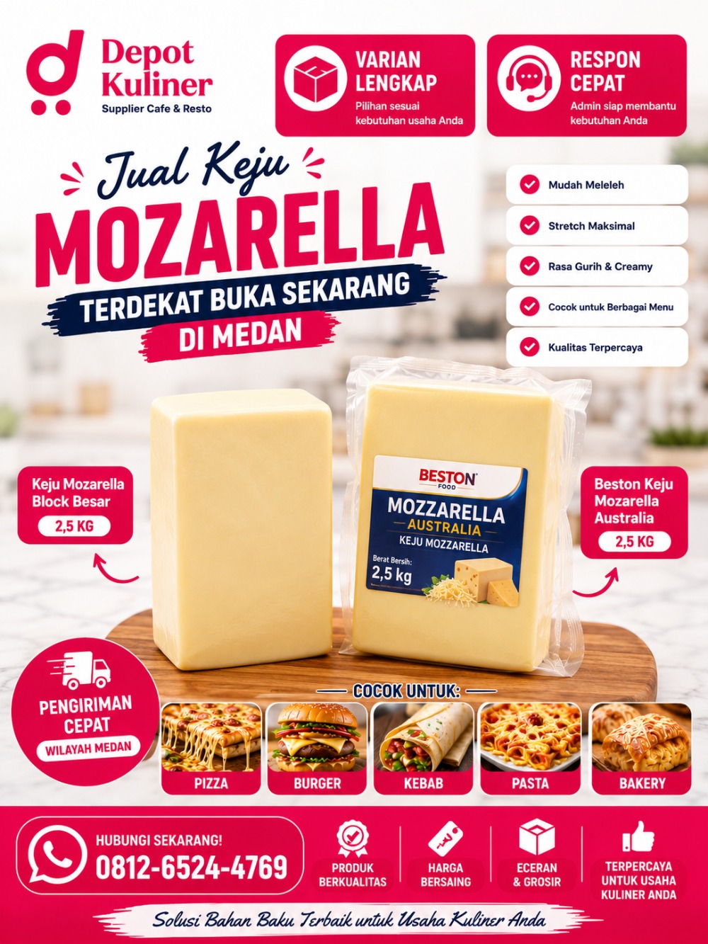 Jual Keju Mozarella Terdekat Buka Sekarang Di Medan