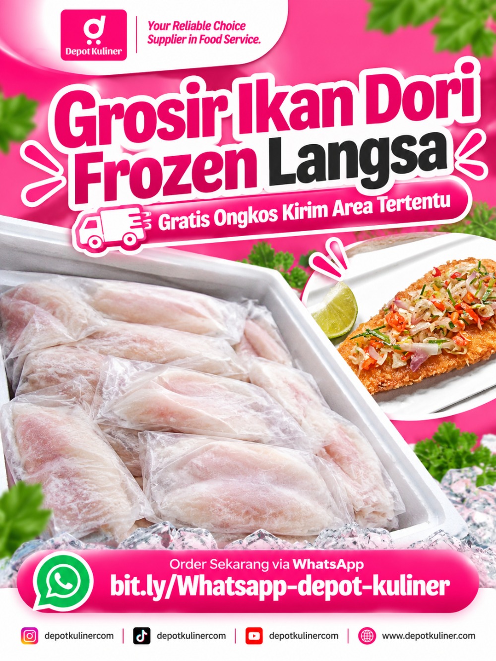 Grosir Ikan Dori Frozen Langsa