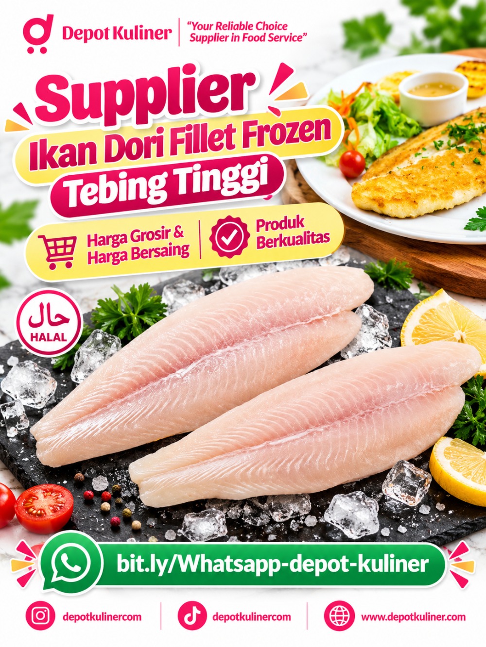 Supplier Ikan Dori Fillet Frozen Tebing Tinggi