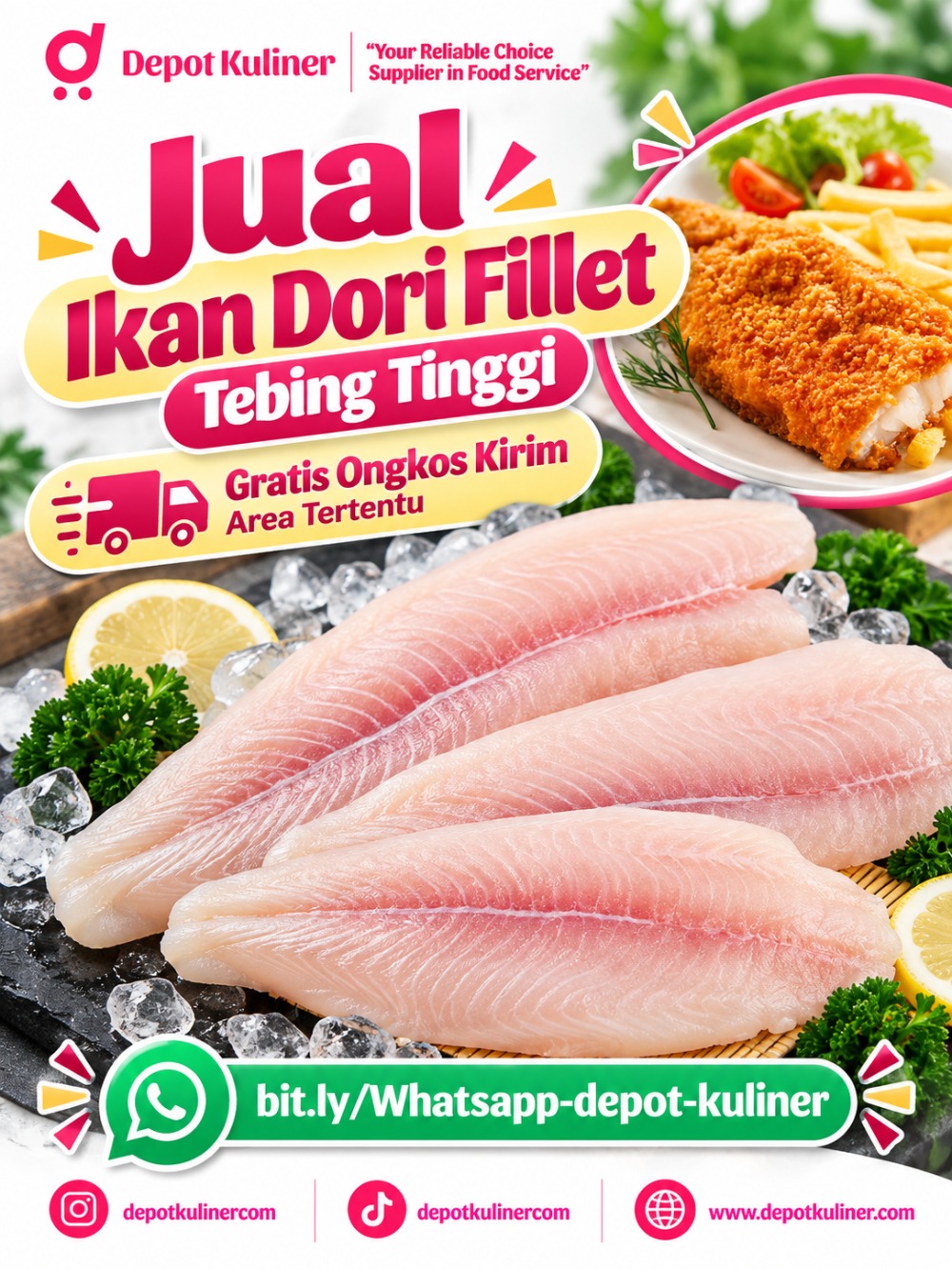 Jual Ikan Dori Fillet Tebing Tinggi