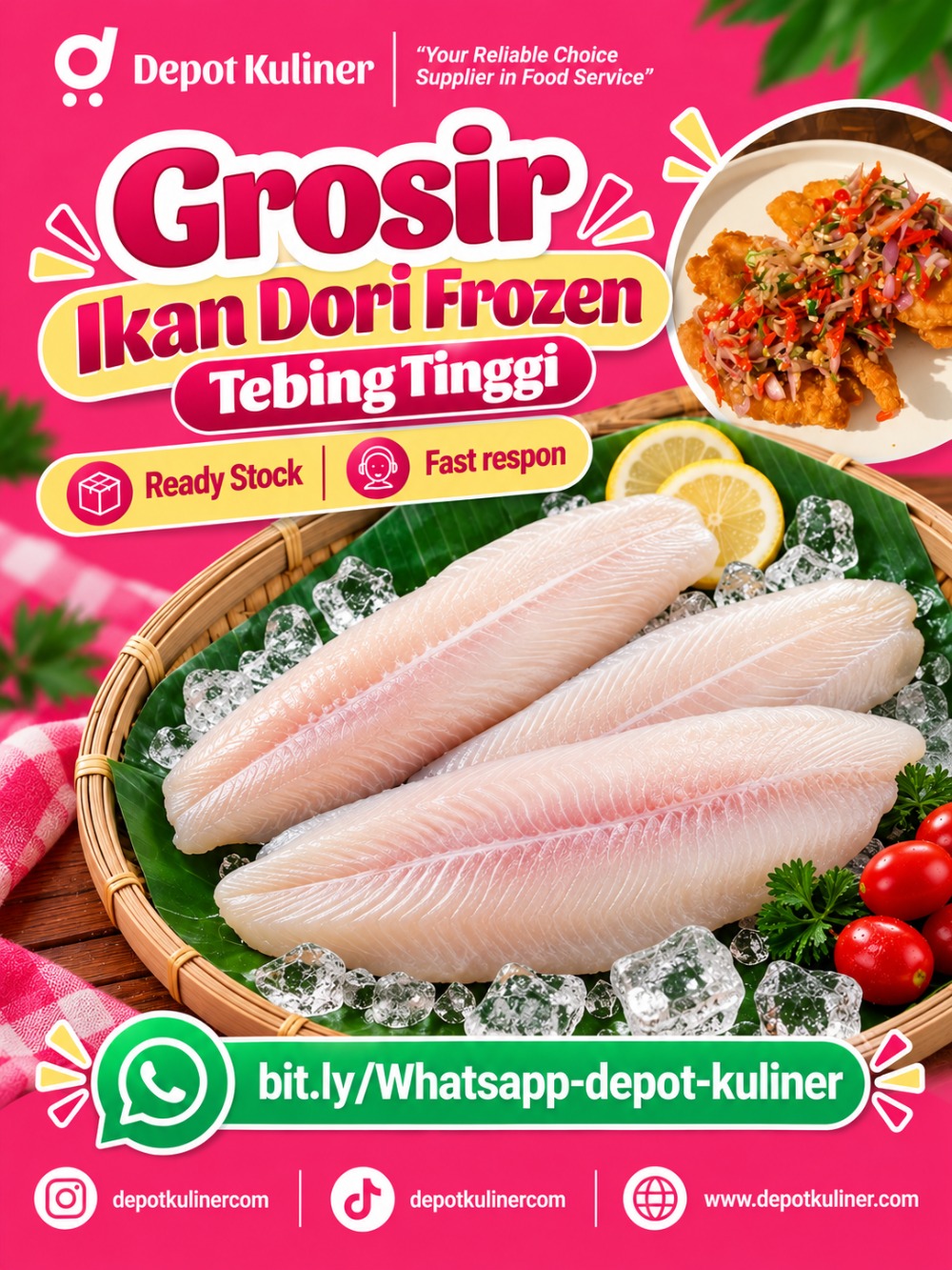 Grosir Ikan Dori Frozen Tebing Tinggi