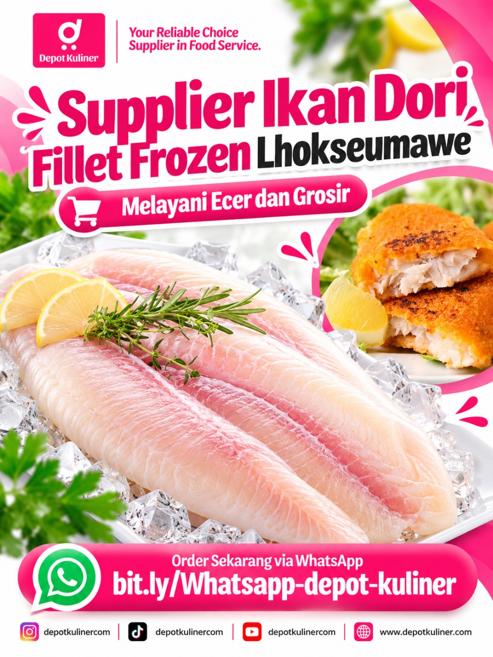 Supplier Ikan Dori Fillet Frozen Lhokseumawe