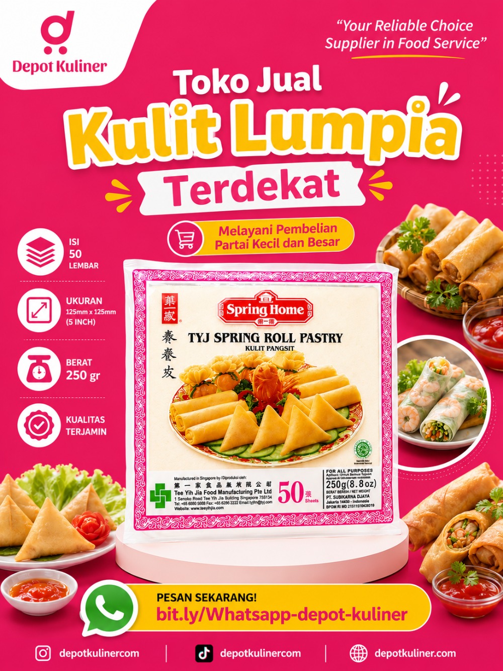 Toko Jual Kulit Lumpia Terdekat