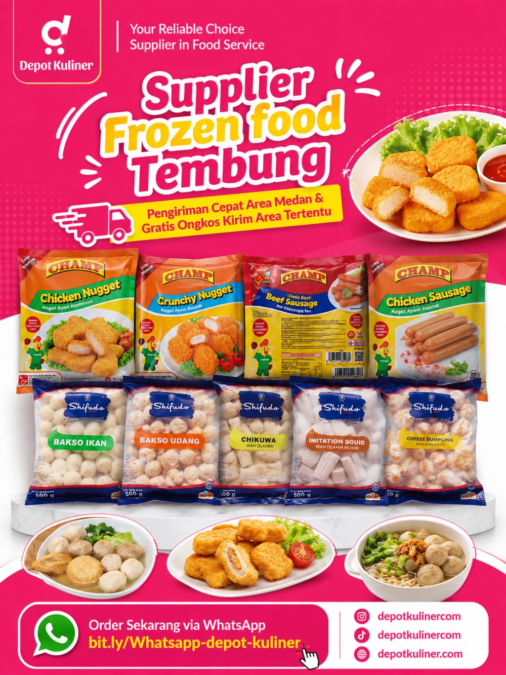 Supplier Frozen food Tembung