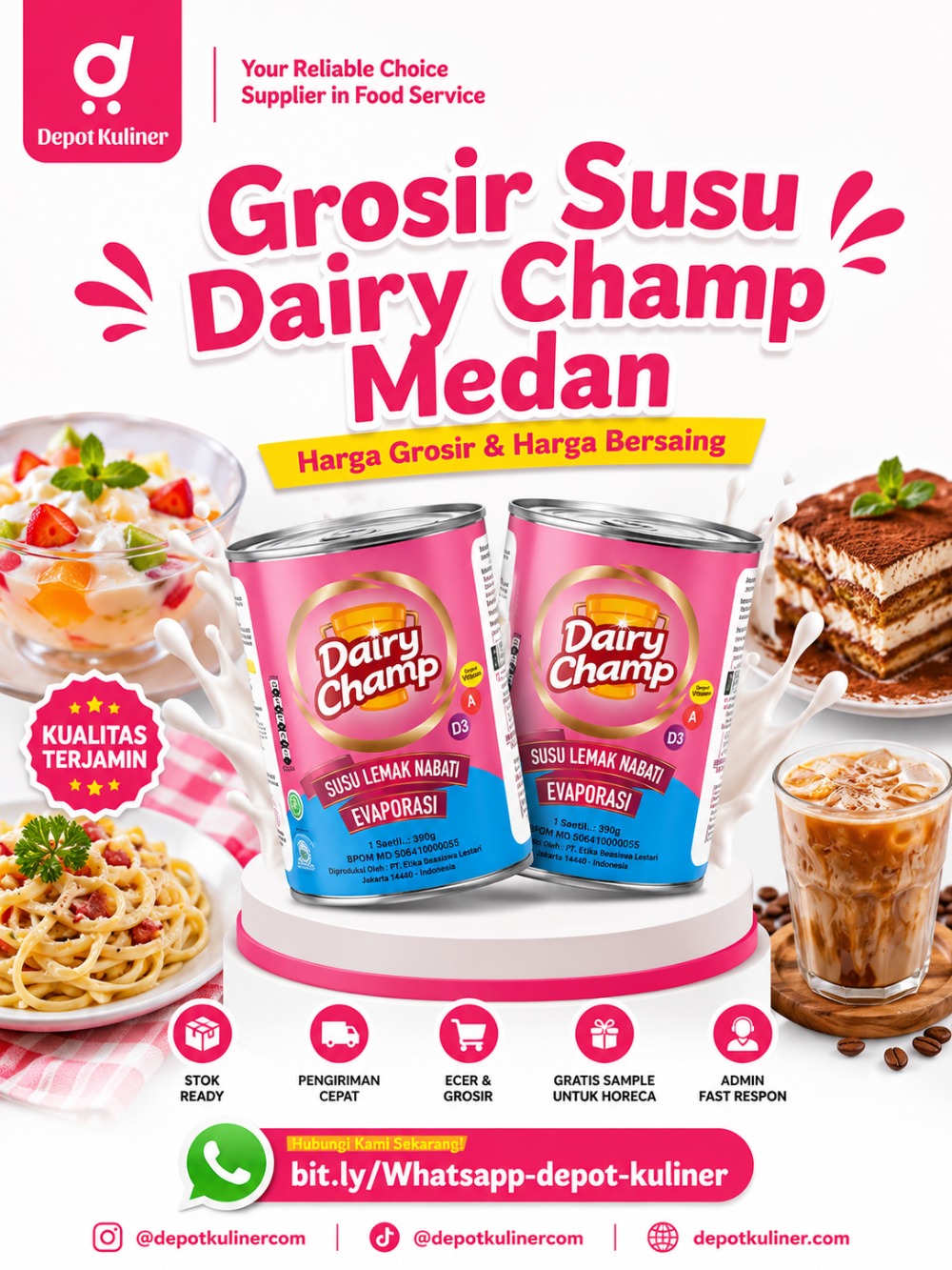 Grosir Susu Dairy Champ Medan