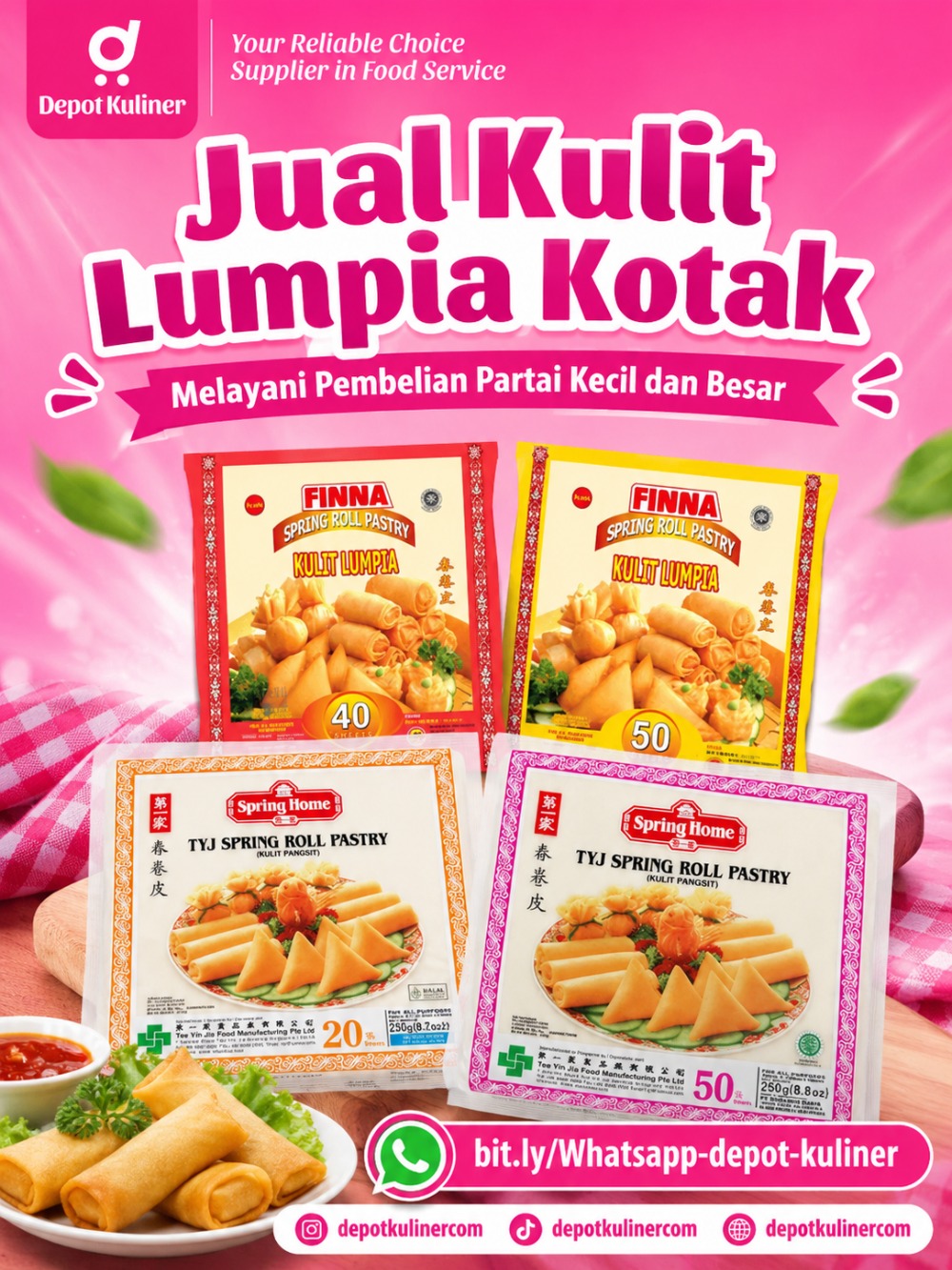 Jual Kulit Lumpia Kotak