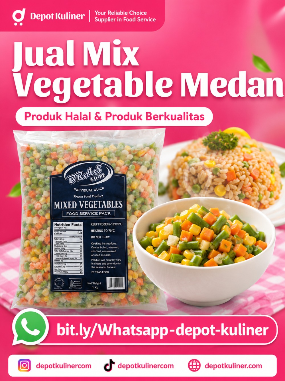 Jual Mix Vegetable Medan