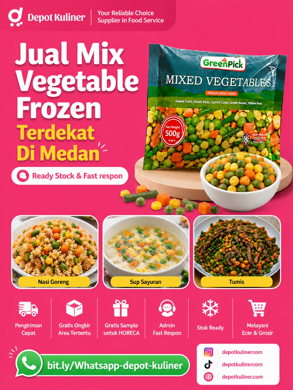 Jual Mix Vegetable Frozen Terdekat Di Medan