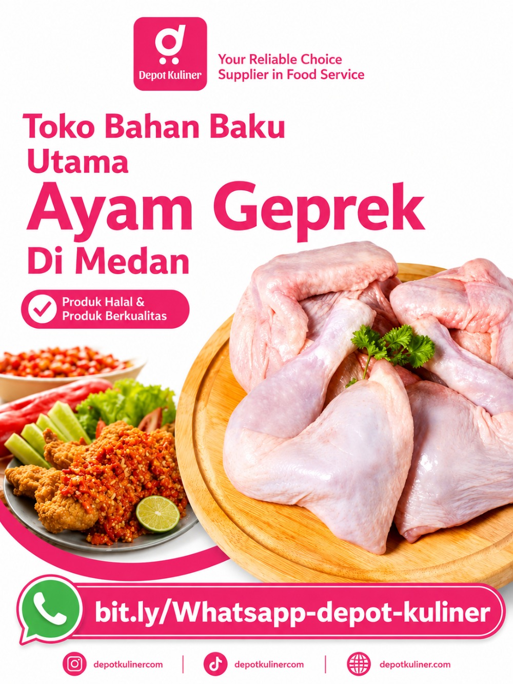 Toko Bahan Baku Utama Ayam Geprek Di Medan