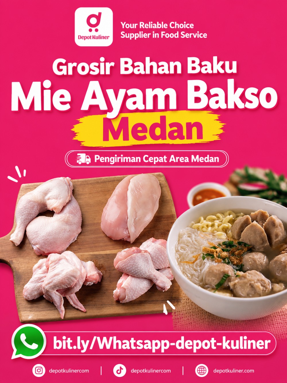 Grosir Bahan Baku Mie Ayam Bakso Medan