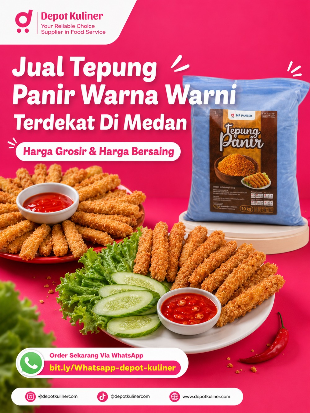 Jual Tepung Panir Warna Warni Terdekat Di Medan