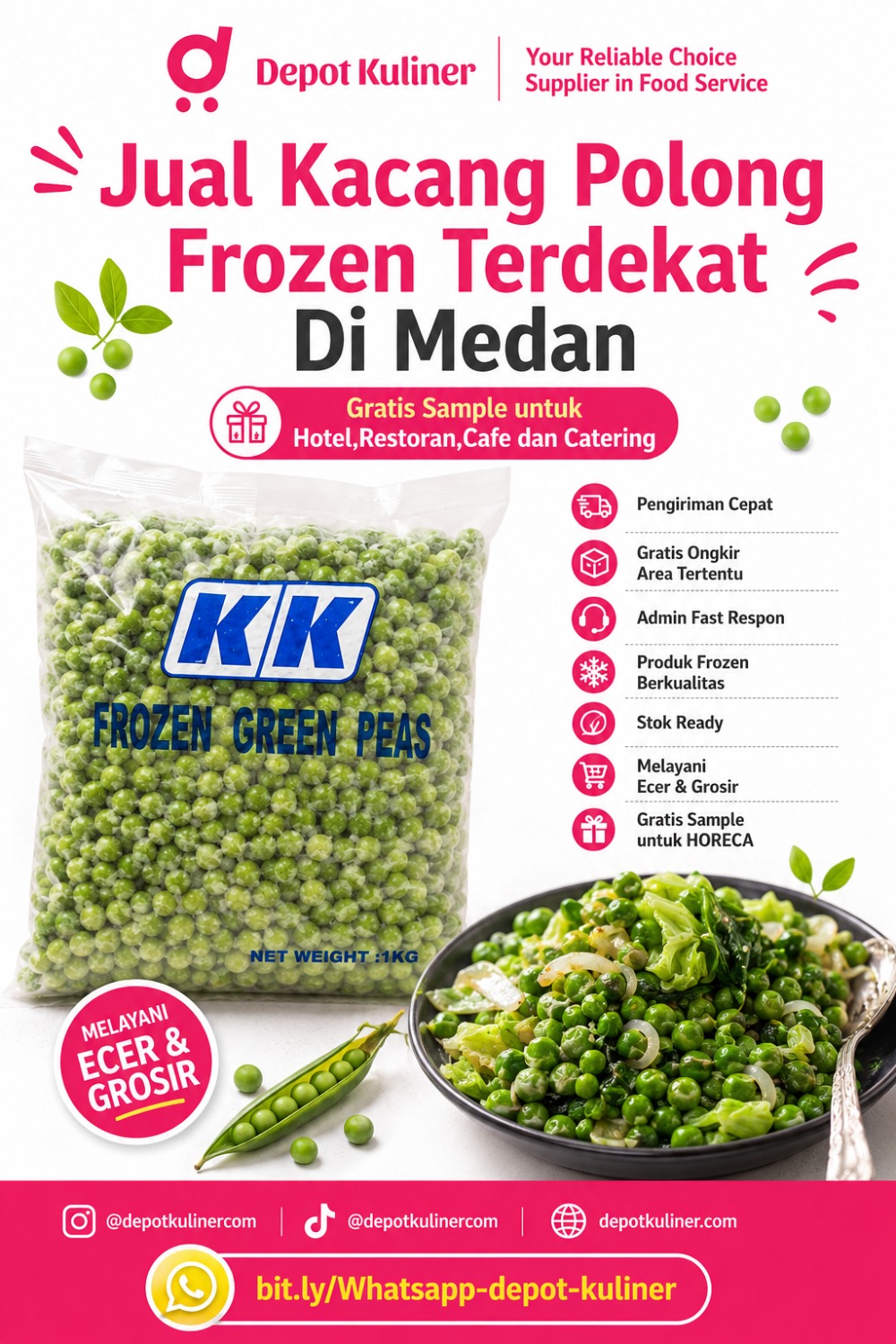 Jual Kacang Polong Frozen Terdekat Di Medan