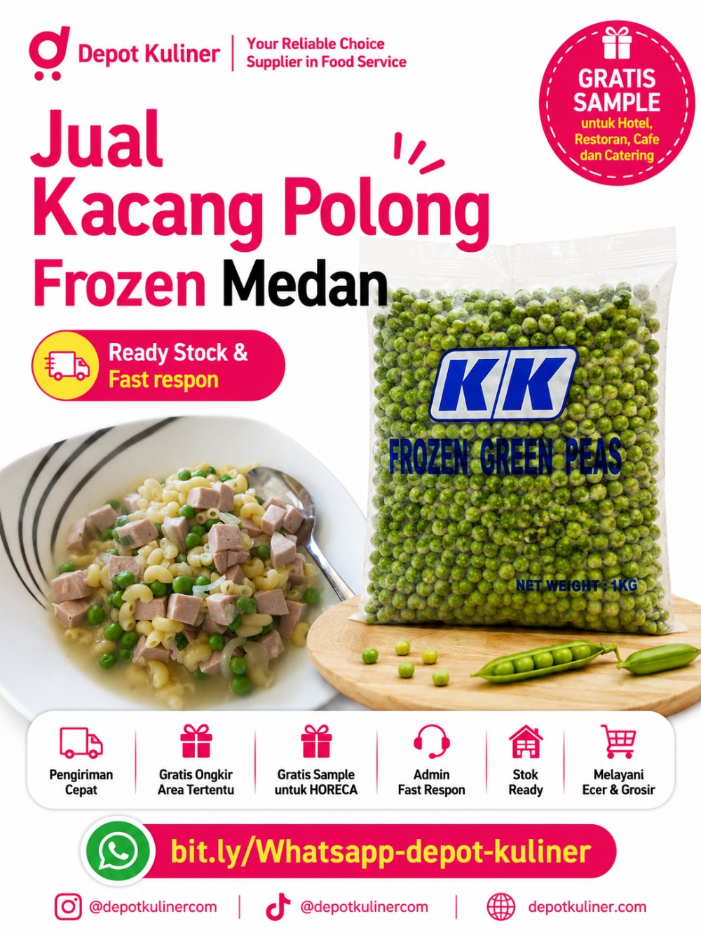 Jual Kacang Polong Frozen Medan