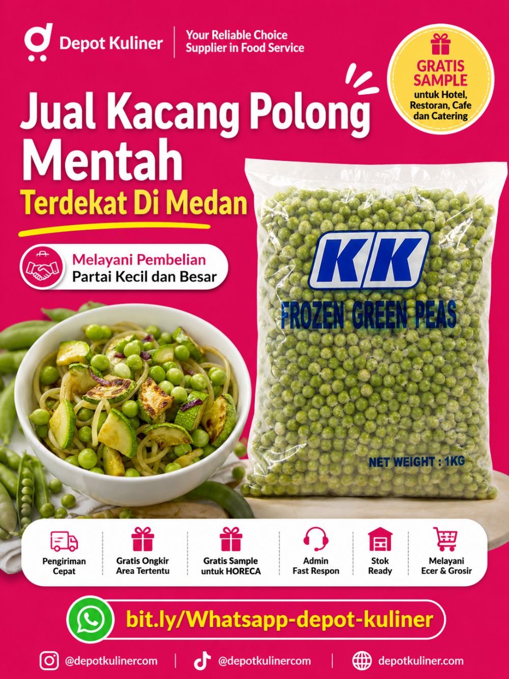 Jual Kacang Polong Mentah Terdekat Di Medan