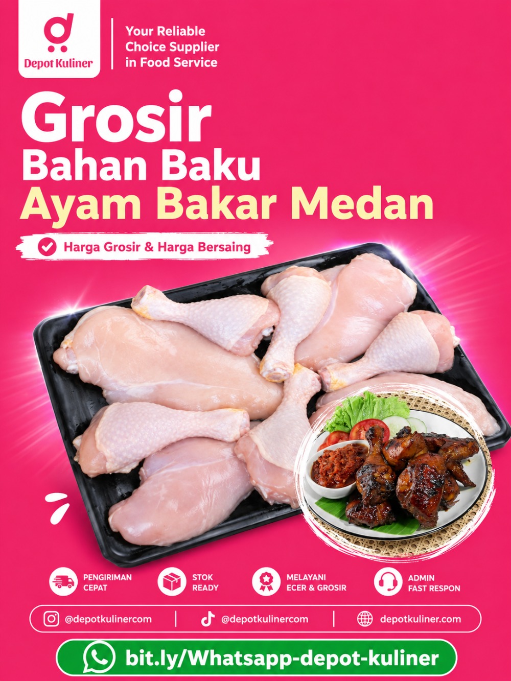 Grosir Bahan Baku Ayam Bakar Medan