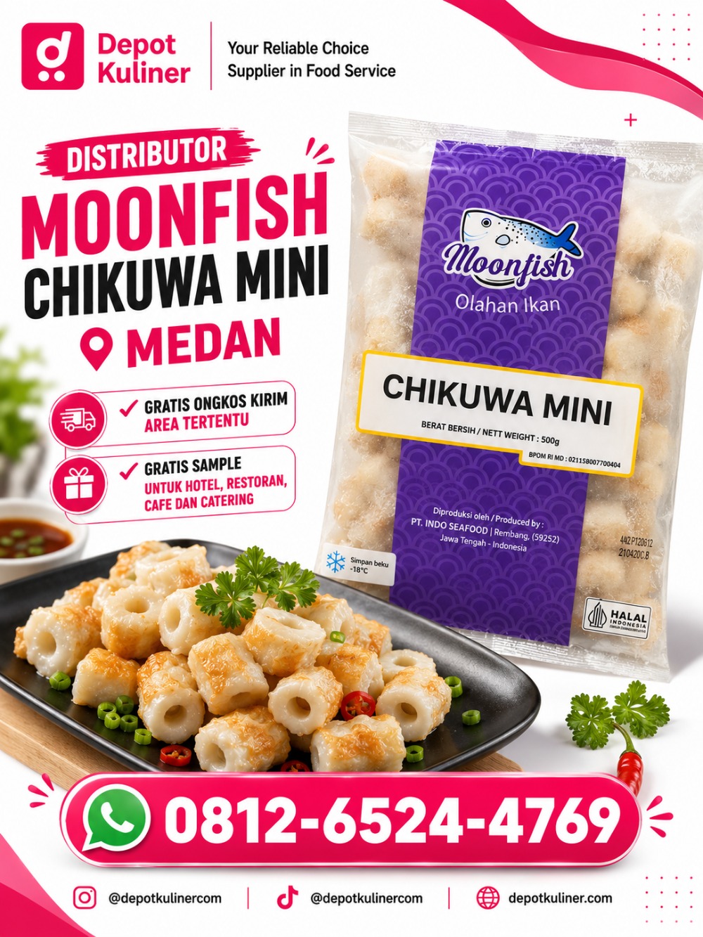 Distributor Moonfish Chikuwa Mini Medan