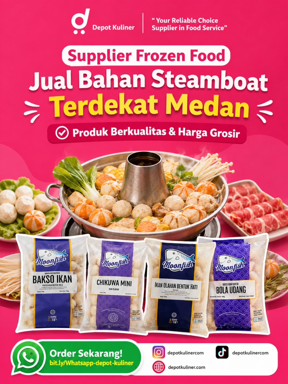 Supplier Frozen Food Jual Bahan Steamboat Terdekat Medan
