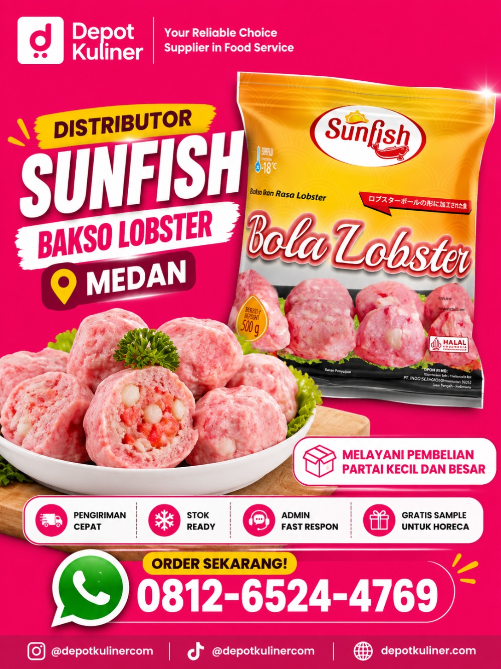 Distributor Sunfish Bakso Lobster Medan
