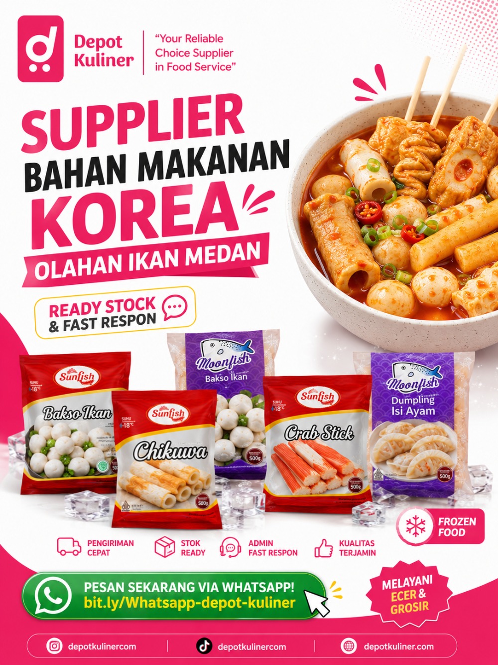 Supplier Bahan Makanan Korea Olahan Ikan Medan
