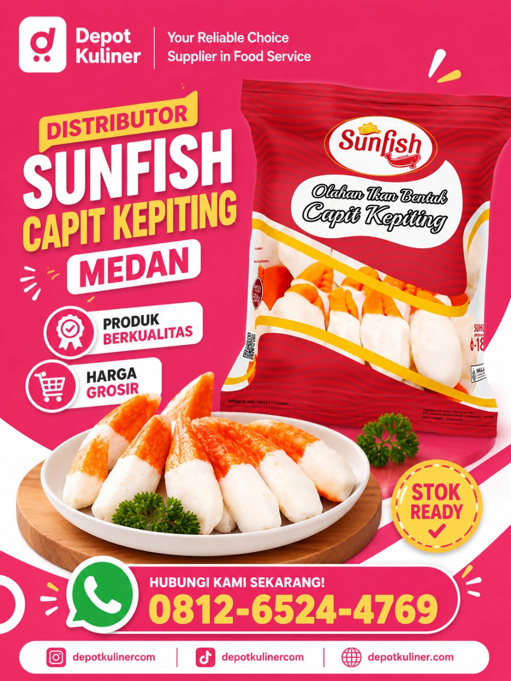 Distributor Sunfish Capit Kepiting Medan