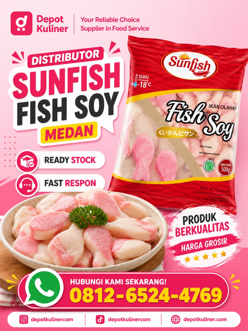 Distributor Sunfish Fish Soy Medan