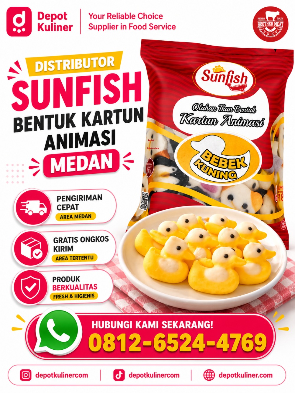 Distributor Sunfish Bentuk Kartun Animasi Medan