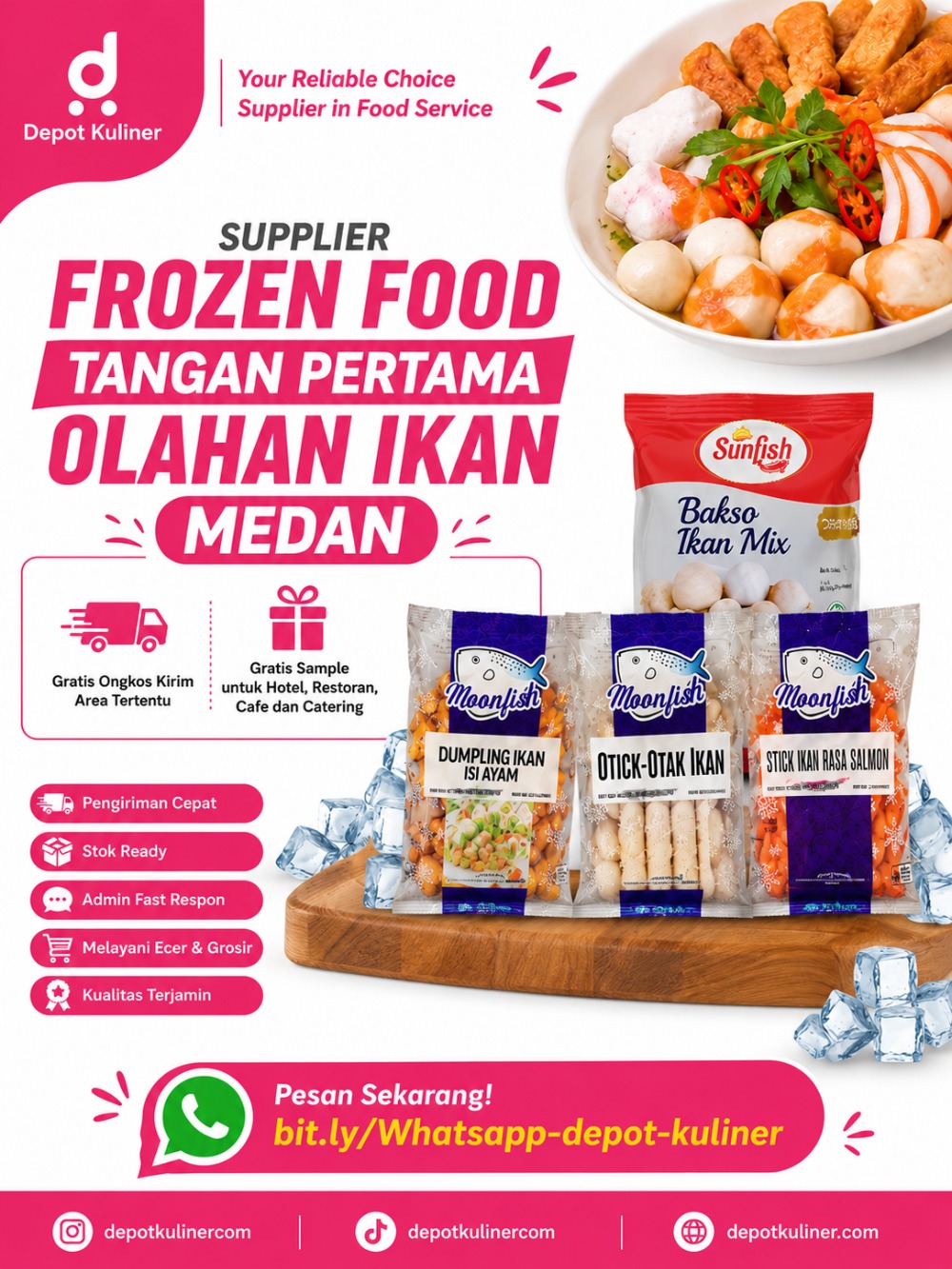Supplier Frozen Food Tangan Pertama Olahan Ikan Medan