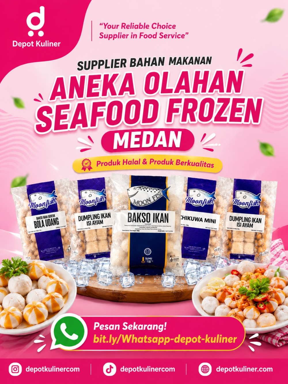 Supplier Bahan Makanan Aneka Olahan Seafood Frozen Medan