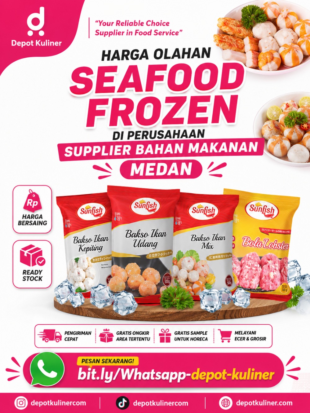 Harga Olahan Seafood Frozen Di Perusahaan Supplier Bahan Makanan Medan