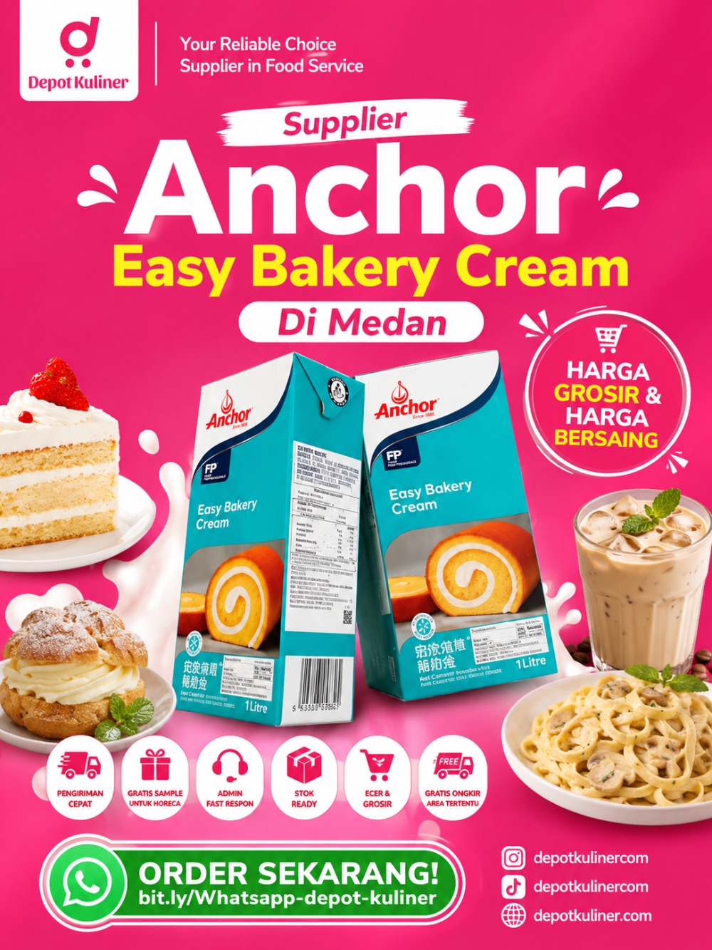 Supplier Anchor Easy Bakery Cream Di Medan