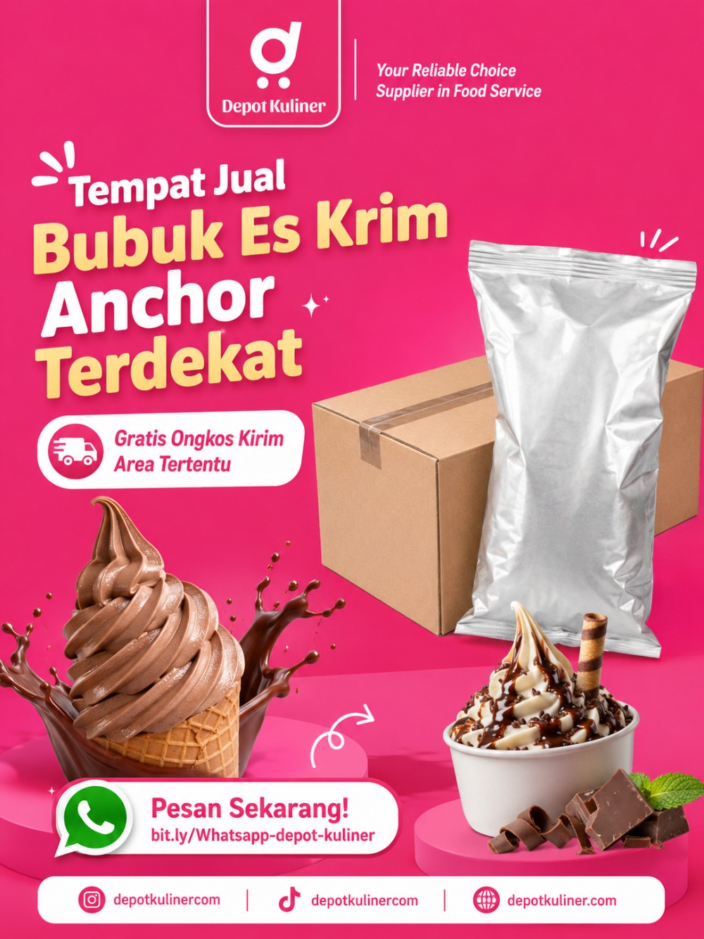 Tempat Jual Bubuk Es Krim Anchor Terdekat