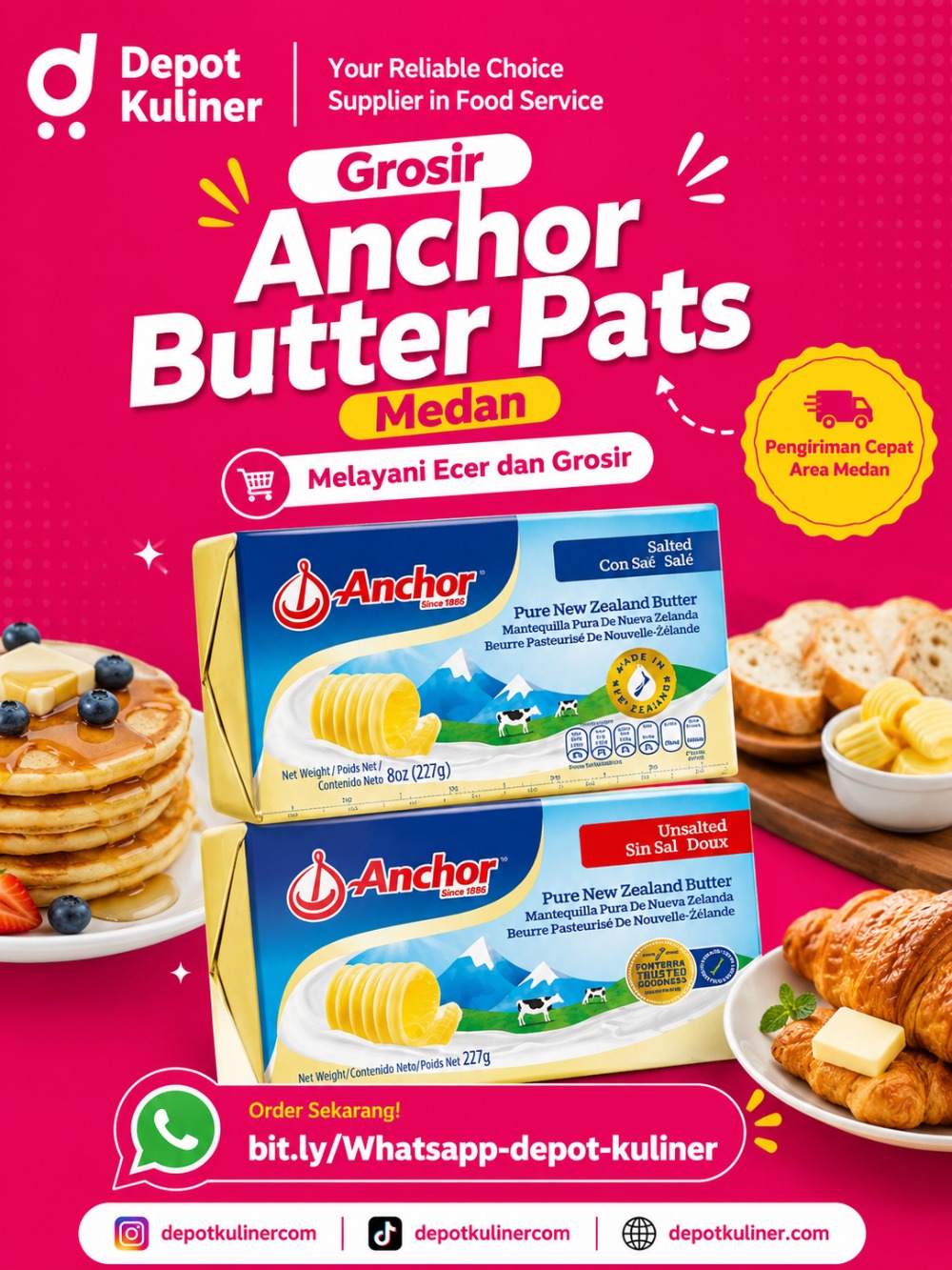 Grosir Anchor Butter Pats Medan