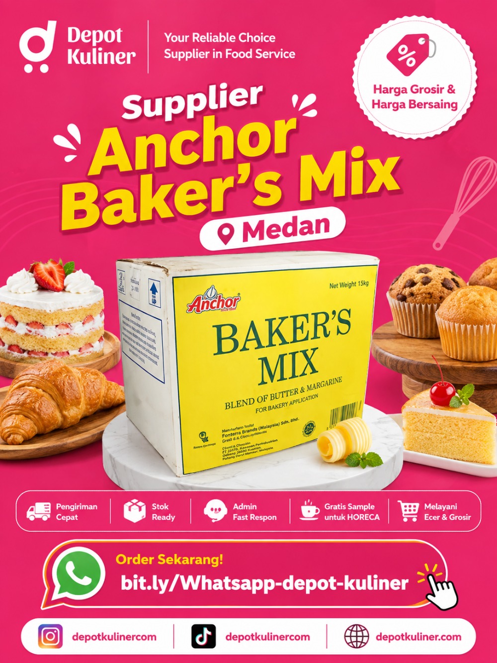 Supplier Anchor Baker's Mix Medan