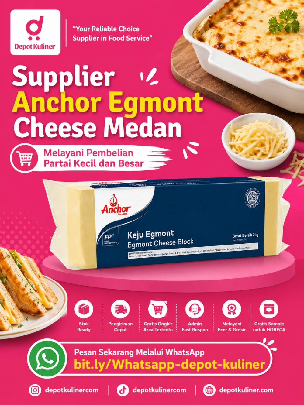 Supplier Anchor Egmont Cheese Medan
