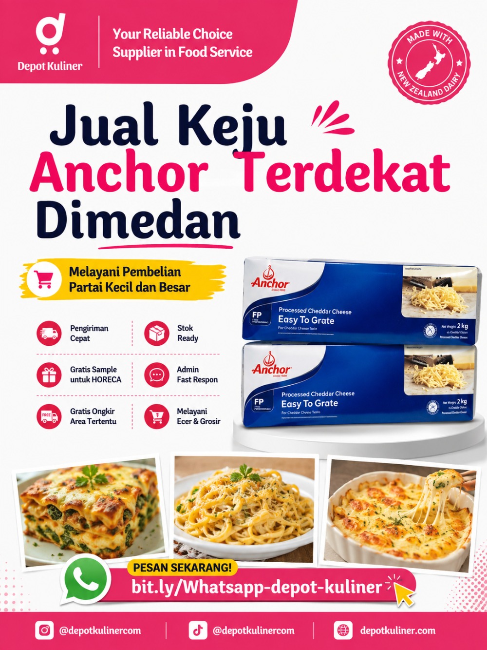 Jual Keju Anchor Terdekat Dimedan