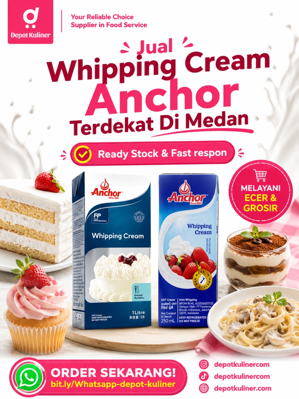 Jual Whipping Cream Anchor Terdekat Di Medan