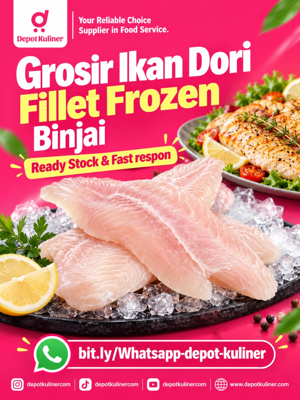 Grosir Ikan Dori Fillet Frozen Binjai