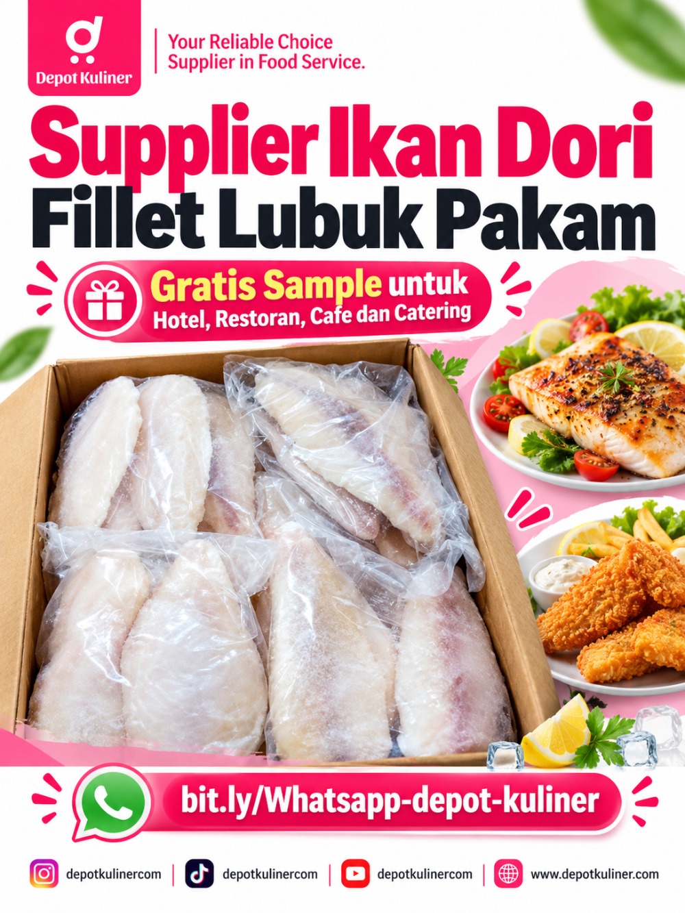 Supplier Ikan Dori Fillet Lubuk Pakam