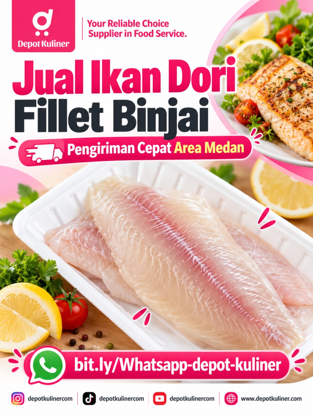 Jual Ikan Dori Fillet Binjai