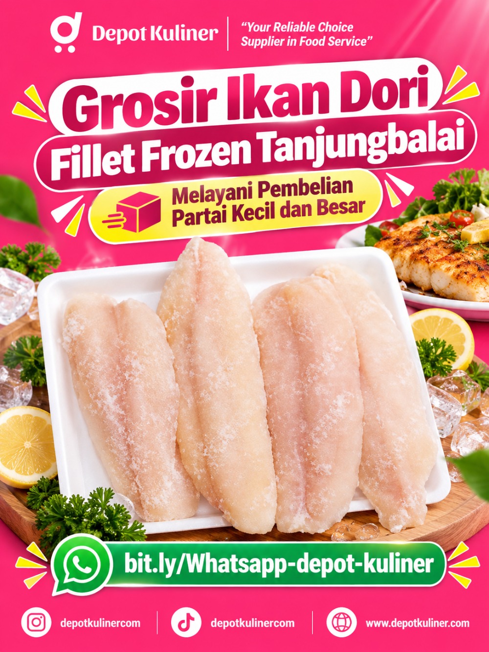 Grosir Ikan Dori Fillet Frozen Tanjungbalai