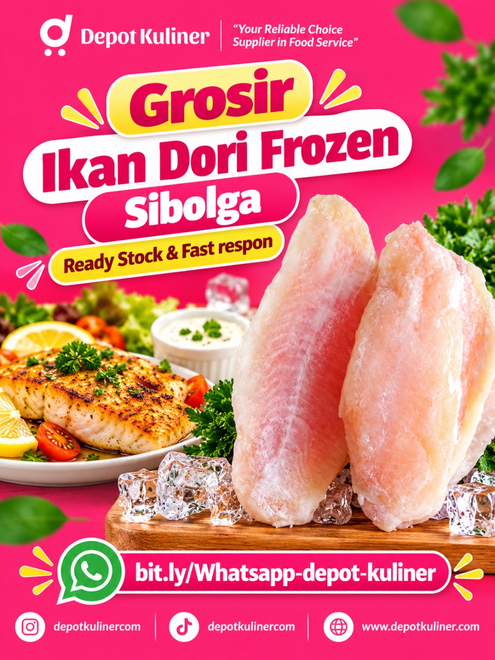 Grosir Ikan Dori Frozen Sibolga
