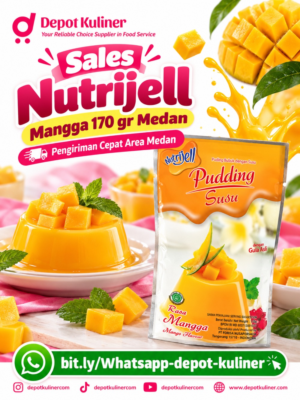 Sales Nutrijell Mangga 170 gr Medan