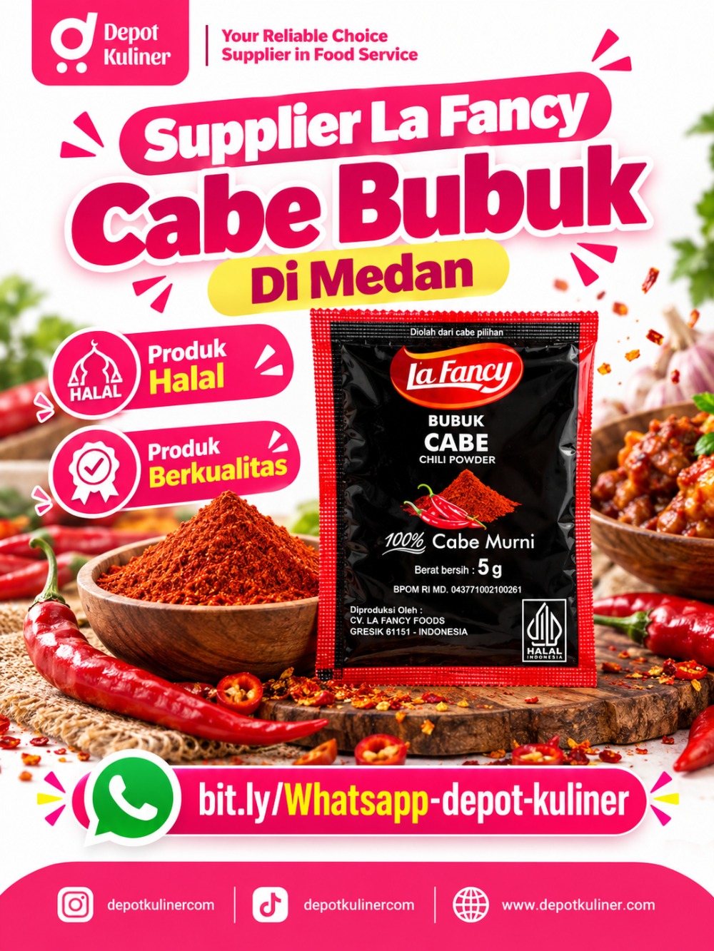Supplier La Fancy Cabe Bubuk Di Medan