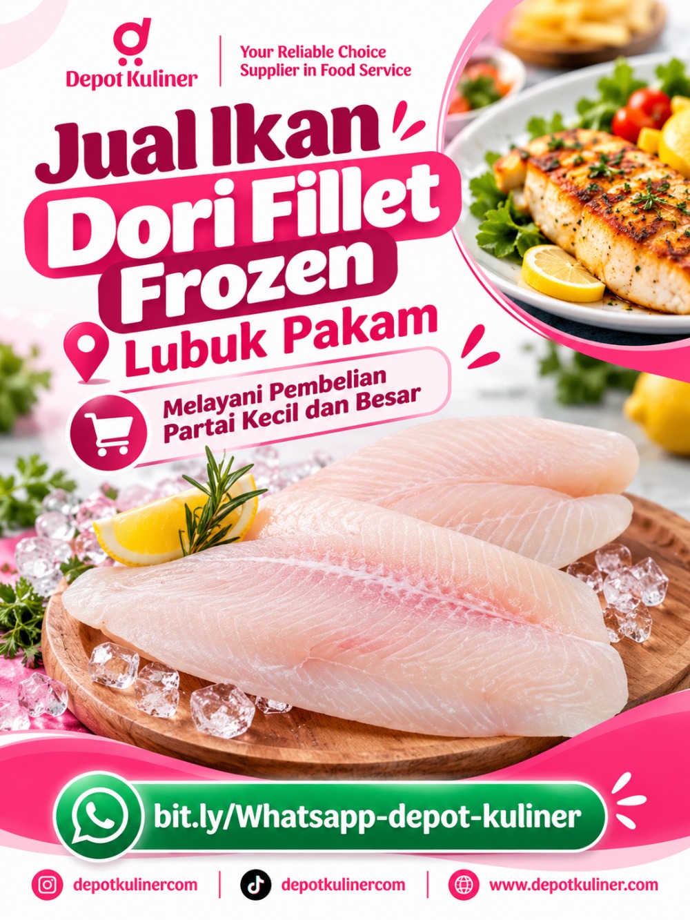 Jual Ikan Dori Fillet Frozen Lubuk Pakam