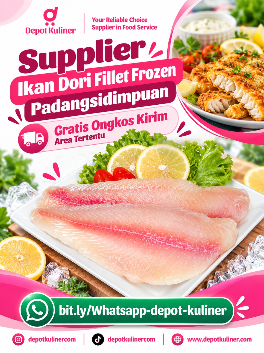 Supplier Ikan Dori Fillet Frozen Padangsidimpuan