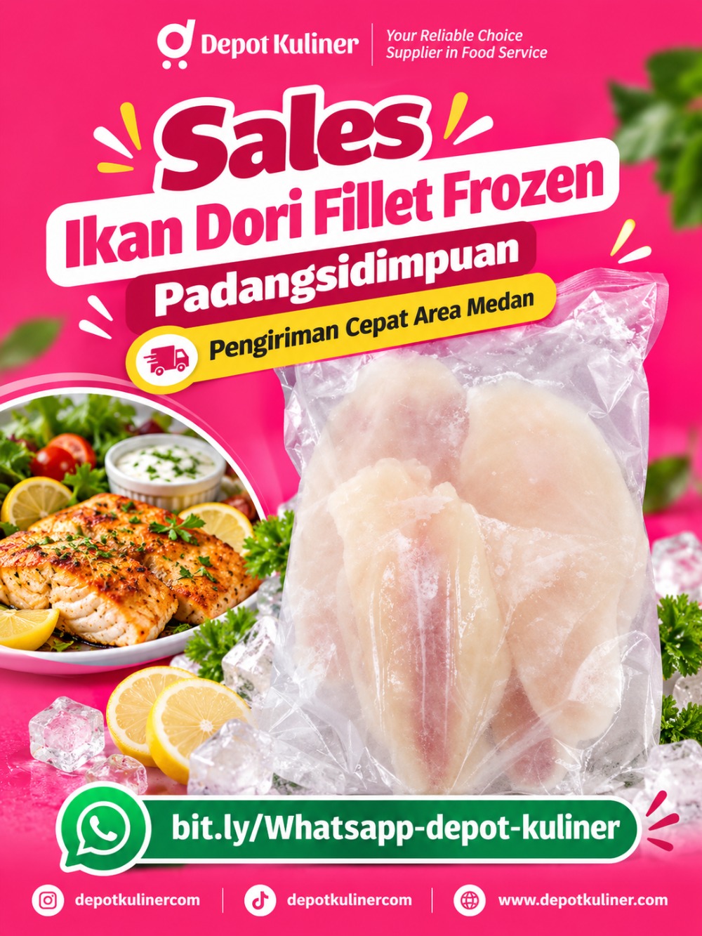 Sales Ikan Dori Fillet Frozen Padangsidimpuan