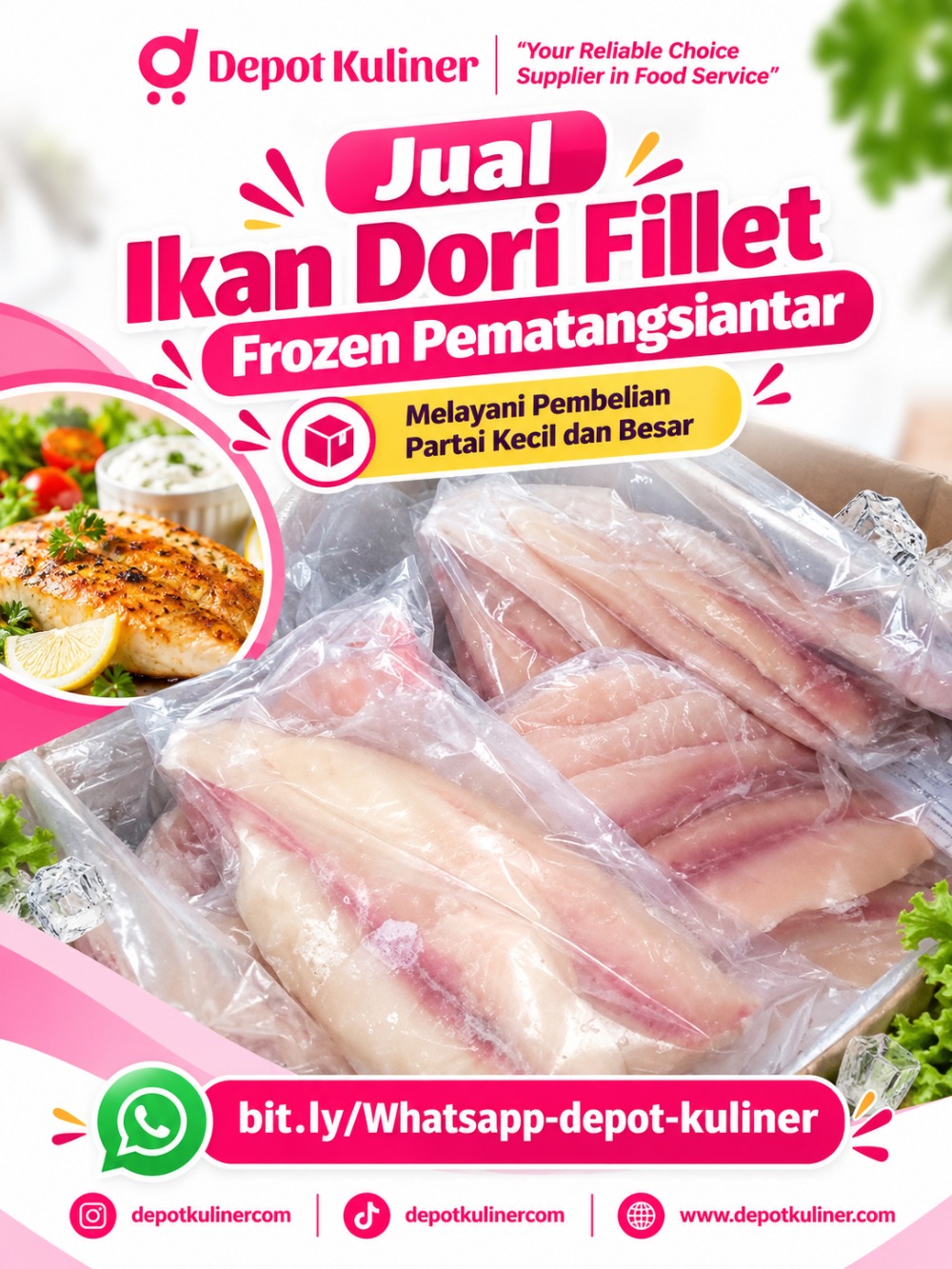 Jual Ikan Dori Fillet Frozen Pematangsiantar