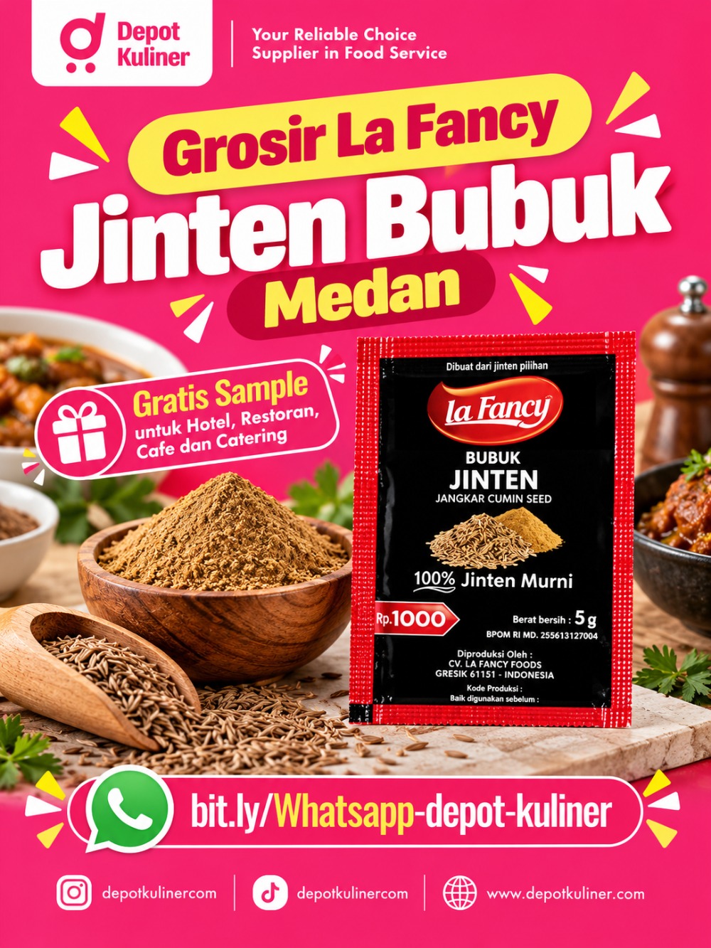 Grosir La Fancy Jinten Bubuk Medan