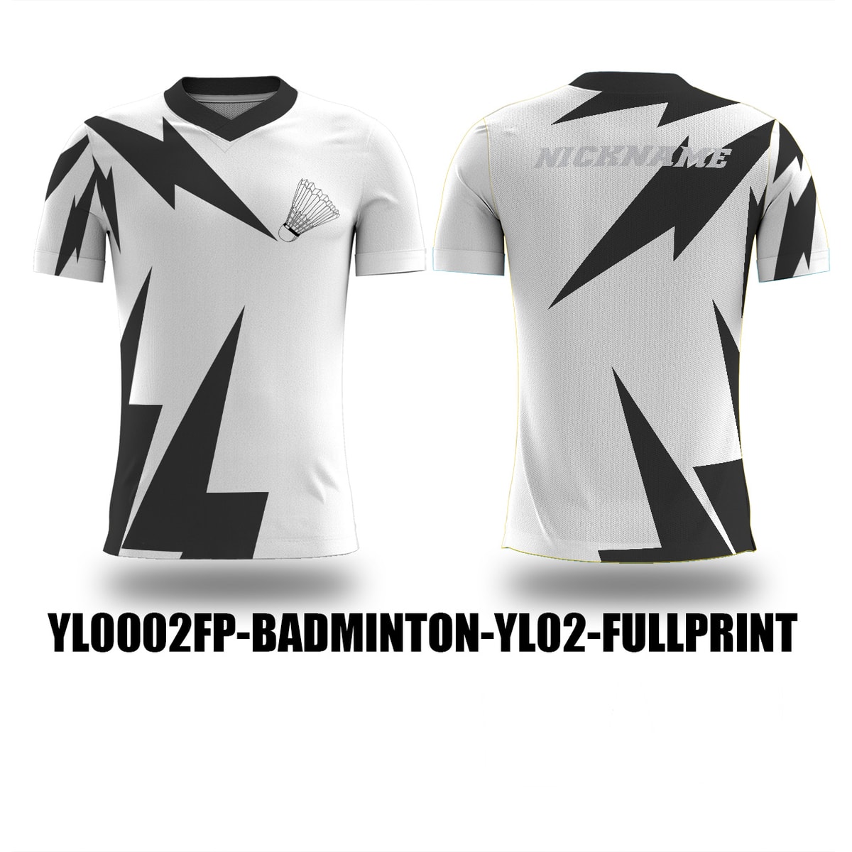  Kaos  Jersey Badminton  Fullprint Custom Nama  dan Logo XS 