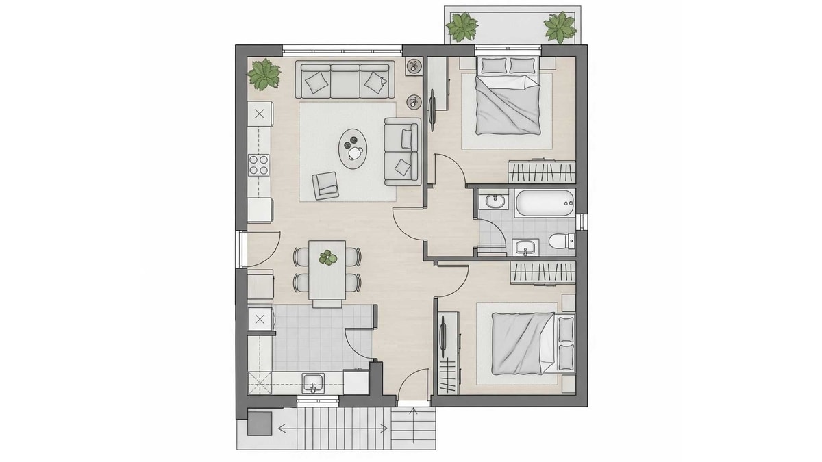 Inspiratif! Ini Contoh Denah Rumah Type 36 Subsidi Minimalis Terbaru